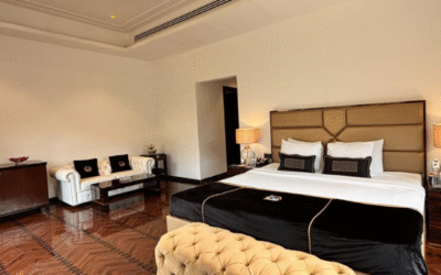 Deluxe AC room with temple view, attached bath, hot water geyser